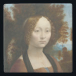 Ginevra de Benci von Leonardo da Vinci Steinuntersetzer<br><div class="desc">Leonardo di ser Piero da Vinci[b] (15 April 1452 - 2 May 1519) was an Italian polymath of the High Renaissance who is active as painter, draughtsman, engineer, scientist, theorist, bildnerisch, and architect.[3] While his fame initially rested on his achievements as a INTER, HE BENOCKENKNOWN FOR HIS NOTEBOOKS, IN WHICH...</div>