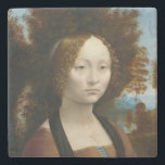 Ginevra de Benci von Leonardo da Vinci Steinuntersetzer<br><div class="desc">Leonardo di ser Piero da Vinci[b] (15 April 1452 - 2 May 1519) was an Italian polymath of the High Renaissance who is active as painter, draughtsman, engineer, scientist, theorist, bildnerisch, and architect.[3] While his fame initially rested on his achievements as a INTER, HE BENOCKENKNOWN FOR HIS NOTEBOOKS, IN WHICH...</div>