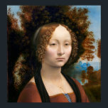 GINEVRA von LEONARDO DA VINCI 1474 Poster<br><div class="desc">Ginevra de’ Benci (geboren c. 1458) war ein Aristokrat aus dem 15. Jahrhundert Florenz, bewundert für ihre Intelligenz von Florentiner Zeitgenossen. Sie ist Gegenstand eines Porträtmales von Leonardo da Vinci, als sie 16 Jahre alt war. Das "Öl-on-Holz"-Portrait wurde 1967 von der National Gallery of Art in Washington, D.C., Vereinigte Staaten,...</div>