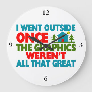 Ging außerhalb der Grafiken waren nicht groß Große Wanduhr
