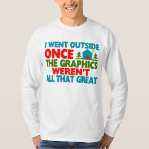Ging außerhalb der Grafiken waren nicht groß T-Shirt