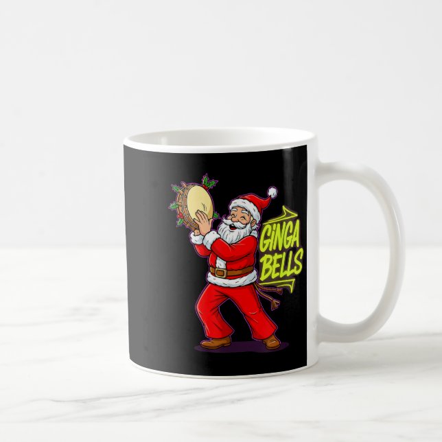 Ginga Bells Santa Brazilian Party Holiday Christma Kaffeetasse (Rechts)