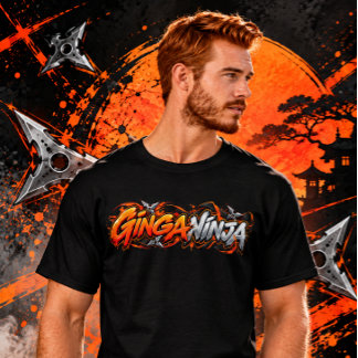 Ginga Ninja – Lustiger Ingwer & Rothaariger T-Shirt