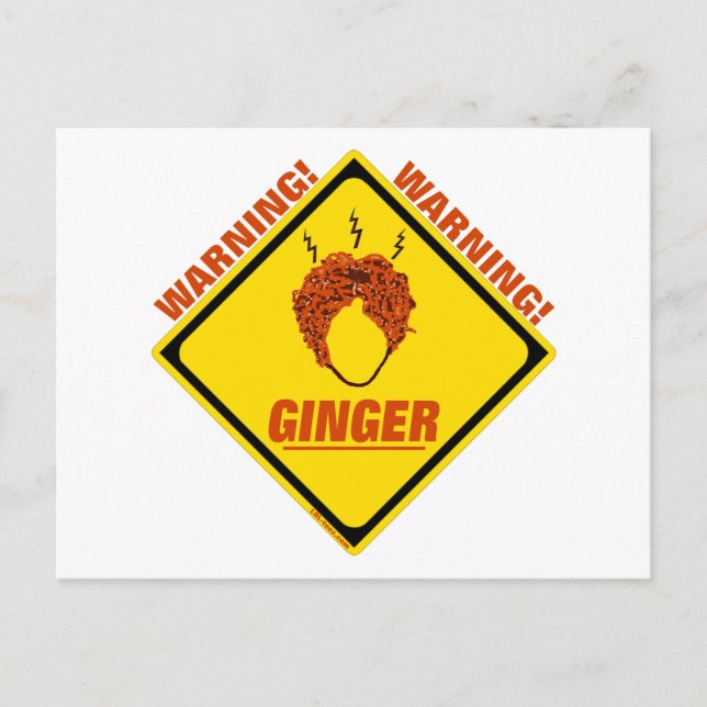 Ginger Alert! Postkarte (Vorderseite)