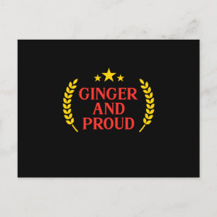 Ginger And Proud Redhead Red Hair Redheads Gift Postkarte