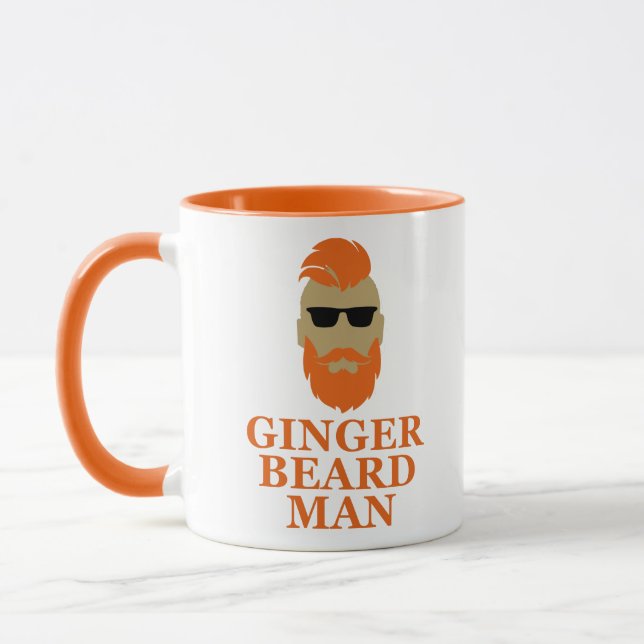 Ginger Bartmann witzig Tasse (Links)