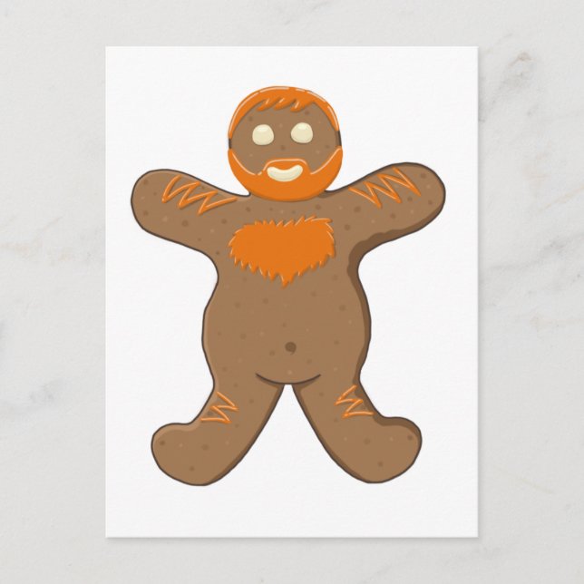 Ginger Bear Man Postkarte (Vorderseite)