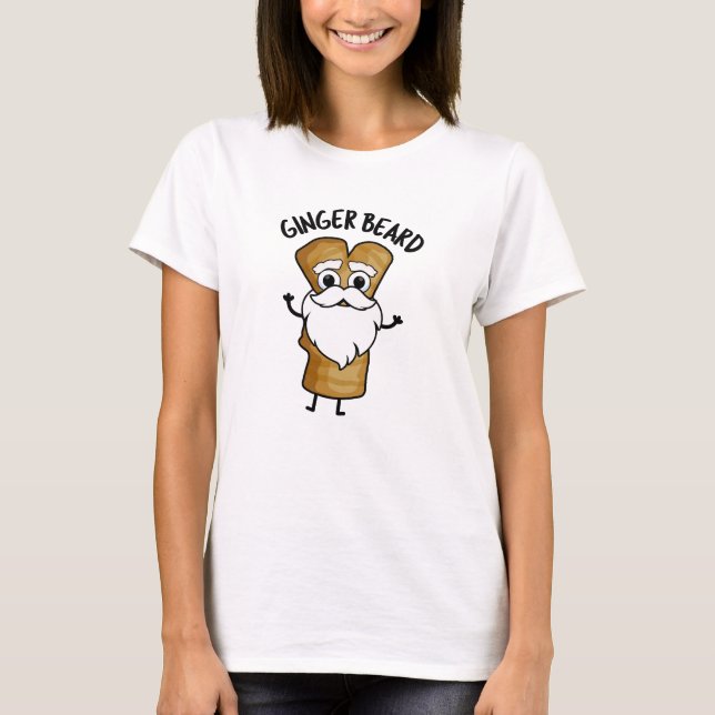 Ginger Beard Funny Gingerbread Food Puff T-Shirt (Vorderseite)