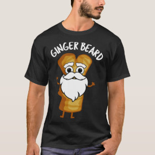 Ginger Beard Funny Gingerbread Food Puff T-Shirt
