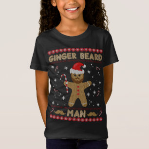 Ginger Beard Man Funny Gingerbrot Ugly Weihnachten T-Shirt