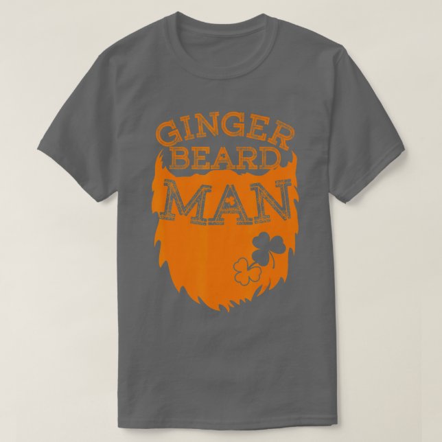 Ginger Beard Man Funny St Patricks Day for Men Boy T-Shirt (Design vorne)