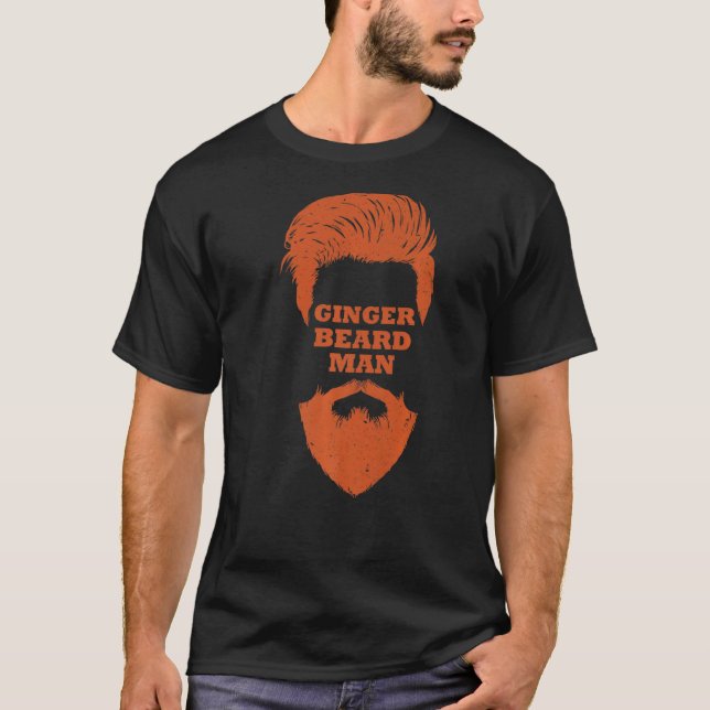 Ginger Beard Man Redhead Ginger Vater Vater Mens T-Shirt (Vorderseite)