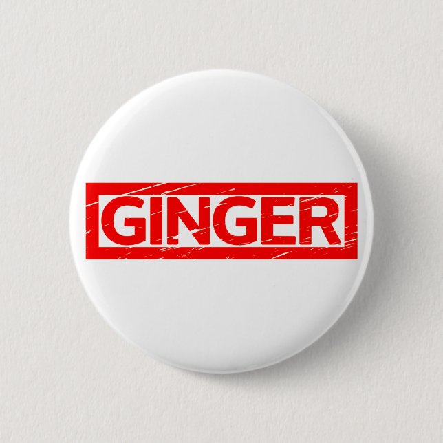 Ginger Briefmarke Button (Vorderseite)