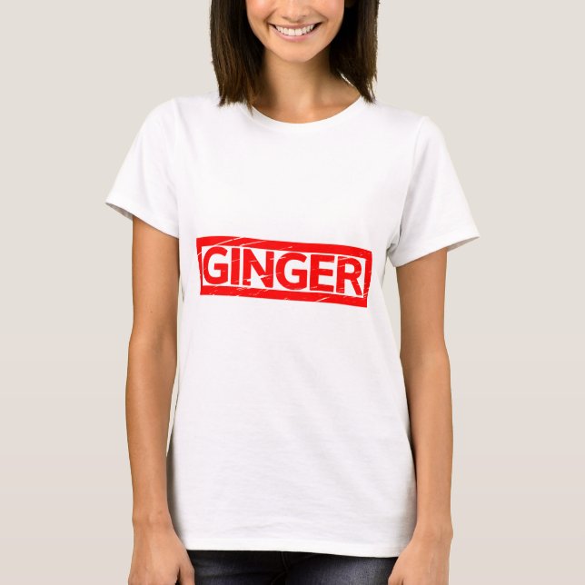 Ginger Briefmarke T-Shirt (Vorderseite)