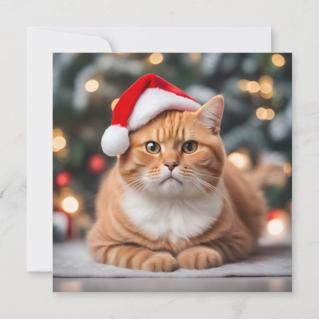 Ginger British Shorthair Christmas (Vorderseite)