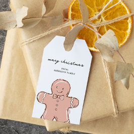 Ginger Broad Man Weihnachten Geschenkanhänger