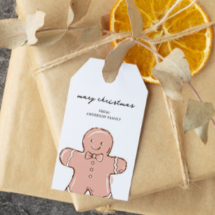 Ginger Broad Man Weihnachten Geschenkanhänger