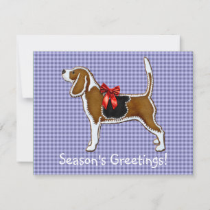 Ginger Brot Beagle Weihnachtskost Einladung