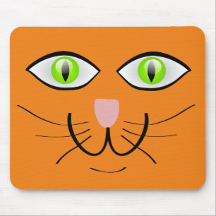 GINGER CAT-FACE-MOUSEPAD MOUSEPAD