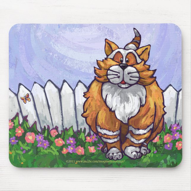 Ginger Cat Geschenke & Accessoires Mousepad (Vorne)