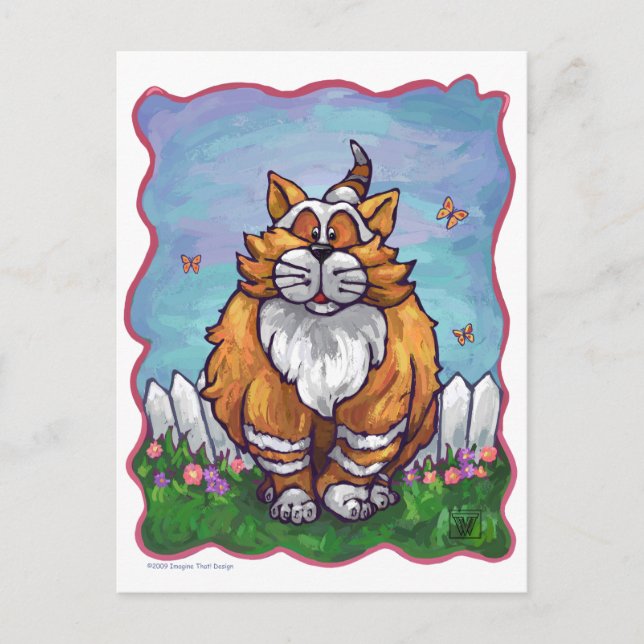 Ginger Cat Geschenke & Accessoires Postkarte (Vorderseite)