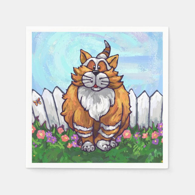 Ginger Cat Geschenke & Accessoires Serviette (Vorderseite)