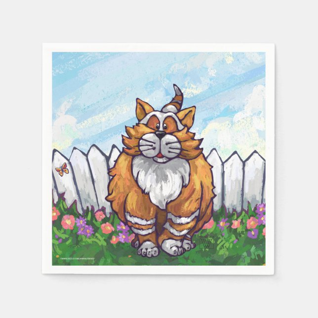 Ginger Cat Geschenke & Accessoires Serviette (Vorderseite)