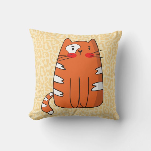 Ginger Cat Kissen (Vorderseite)
