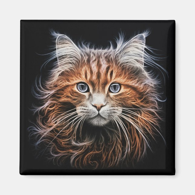 Ginger Cat Magnet (Vorne)