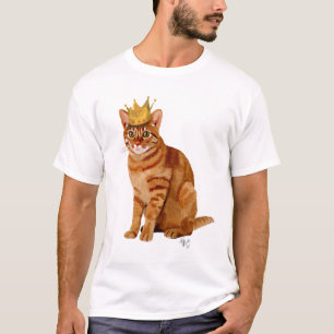 Ginger Cat mit Crown Full T-Shirt