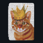 Ginger Cat mit Crown Portrai iPad Mini Hülle<br><div class="desc">Haustiere</div>