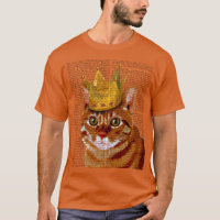 Ginger Cat mit Crown Portrai