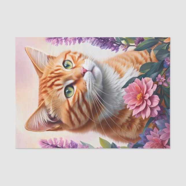 Ginger Cat Multicolor Art Seidenpapier (Vorderseite)