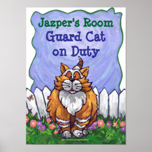 Ginger Cat My Room Poster