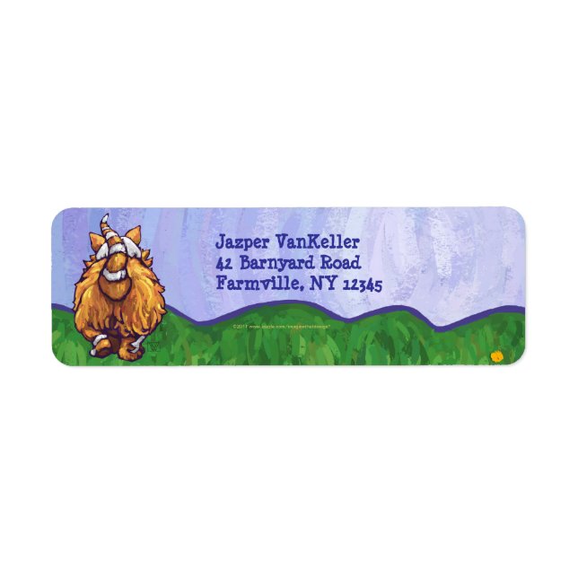 Ginger Cat Personalisiert Address Labels (Vorne)