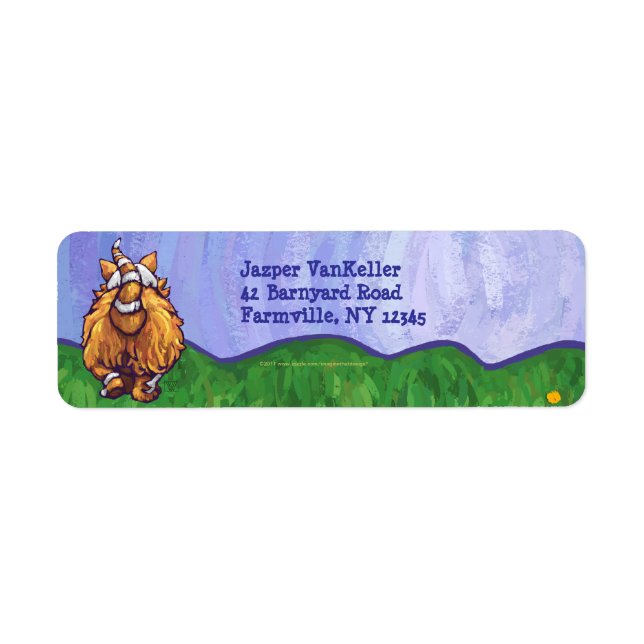 Ginger Cat Personalisiert Address Labels (Vorne)