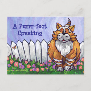 Ginger Cat Personalisiert Postcard Postkarte