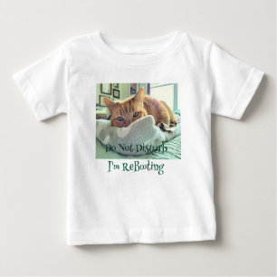 Ginger Cat sagt nicht stören Baby T-shirt