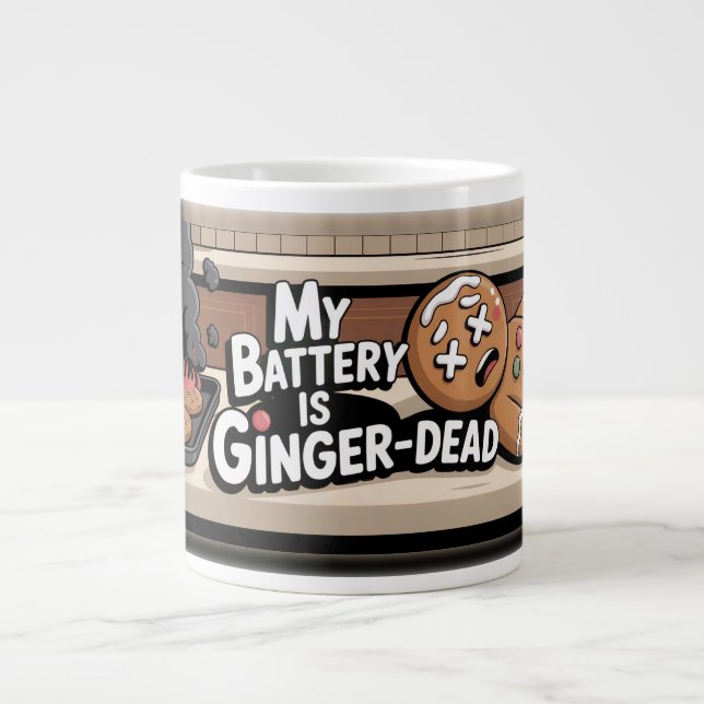 Ginger-Dead Battery Jumbo-Tasse (Vorderseite)