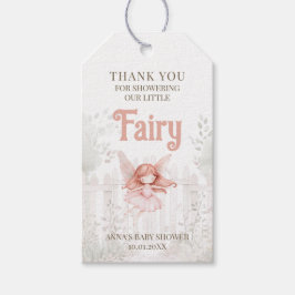 Ginger Fairy Baby Shower Vielen Dank Geschenkanhänger