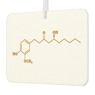 Ginger Gingerol Molecule Chemische Formel Autolufterfrischer