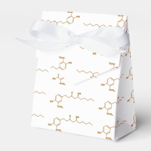 Ginger Gingerol Molecule Chemische Formel Geschenkschachtel (Vorderseite)