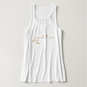 Ginger Gingerol Molecule Chemische Formel Tank Top