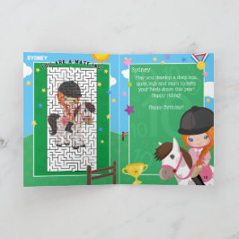 Ginger Girl Equestrian Sie sind ein verrückter Geb Karte