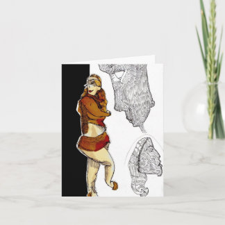 Ginger Girl Notecard Karte