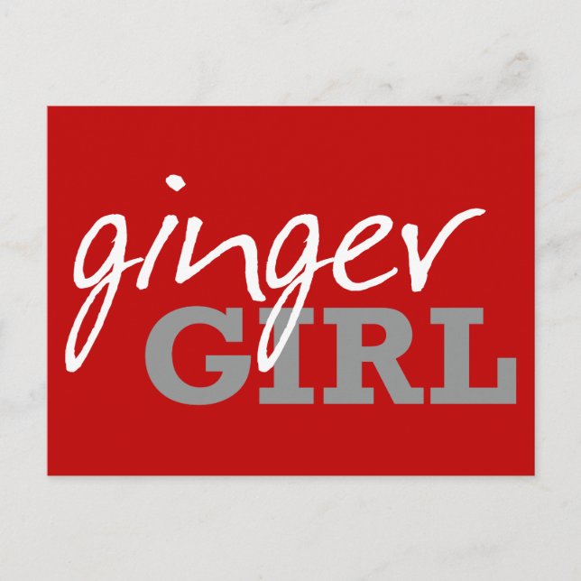 Ginger Girl Redhead Freckles Postkarte (Vorderseite)