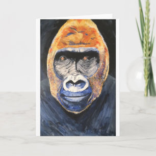 Ginger Gorilla Grußkarte Karte