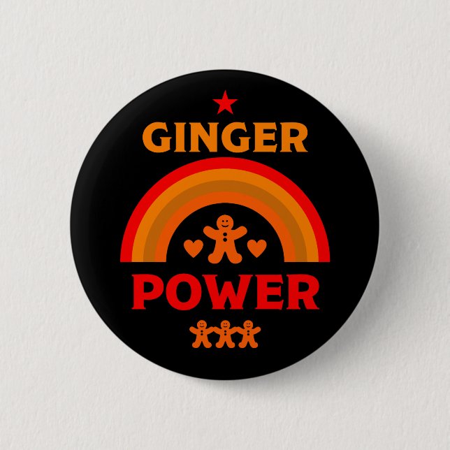 Ginger Hair Pride Button (Vorderseite)