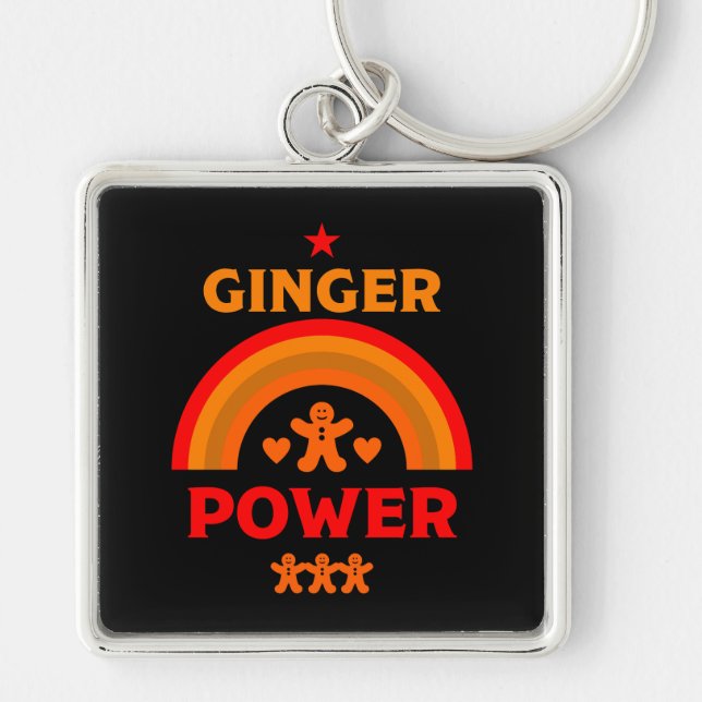 Ginger Hair Pride Schlüsselanhänger (Vorne)