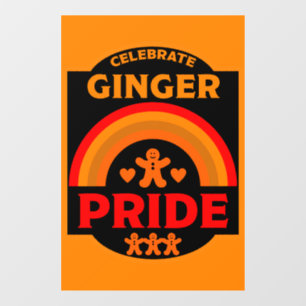 Ginger Haired Pride Fensteraufkleber